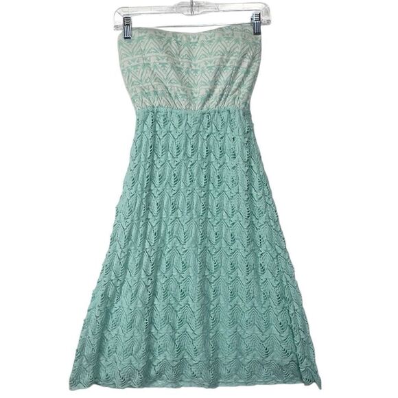 New with tags Y2k Vanity mint small Strapless Dress - Picture 1 of 12